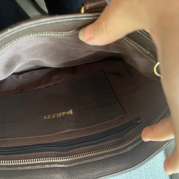 Vintage Palizzio Handbag 12x8 - Brown snakeskin leather - Picture 5 of 5